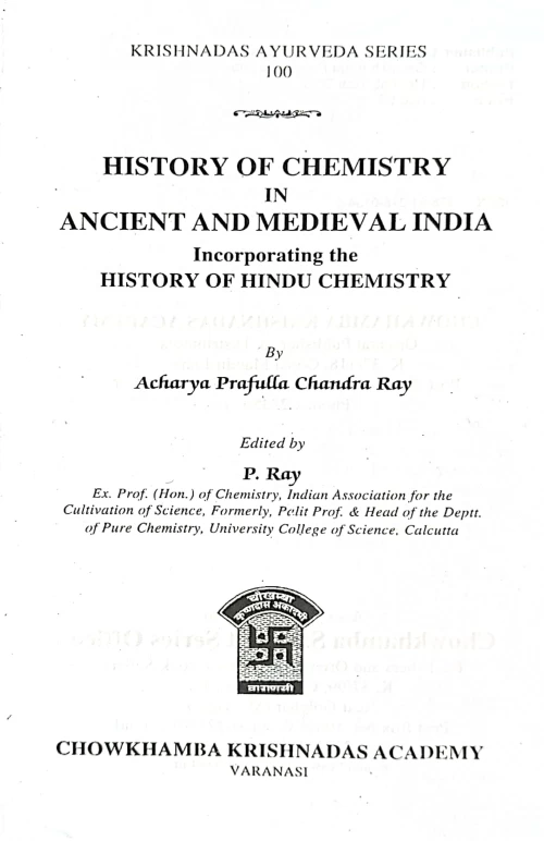 History of Chemistry in Ancient and Medieval India